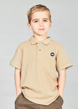 Kronstadt Kids Albert Organic/Recycled polo T-shirts - kids Sand