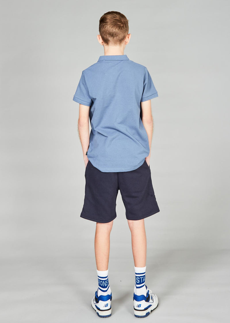 Kronstadt Kids Albert Organic/Recycled polo T-shirts - kids Sea Blue