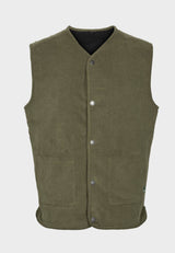 Kronstadt Ashford Reversible Teddy vest Vest Army / Black