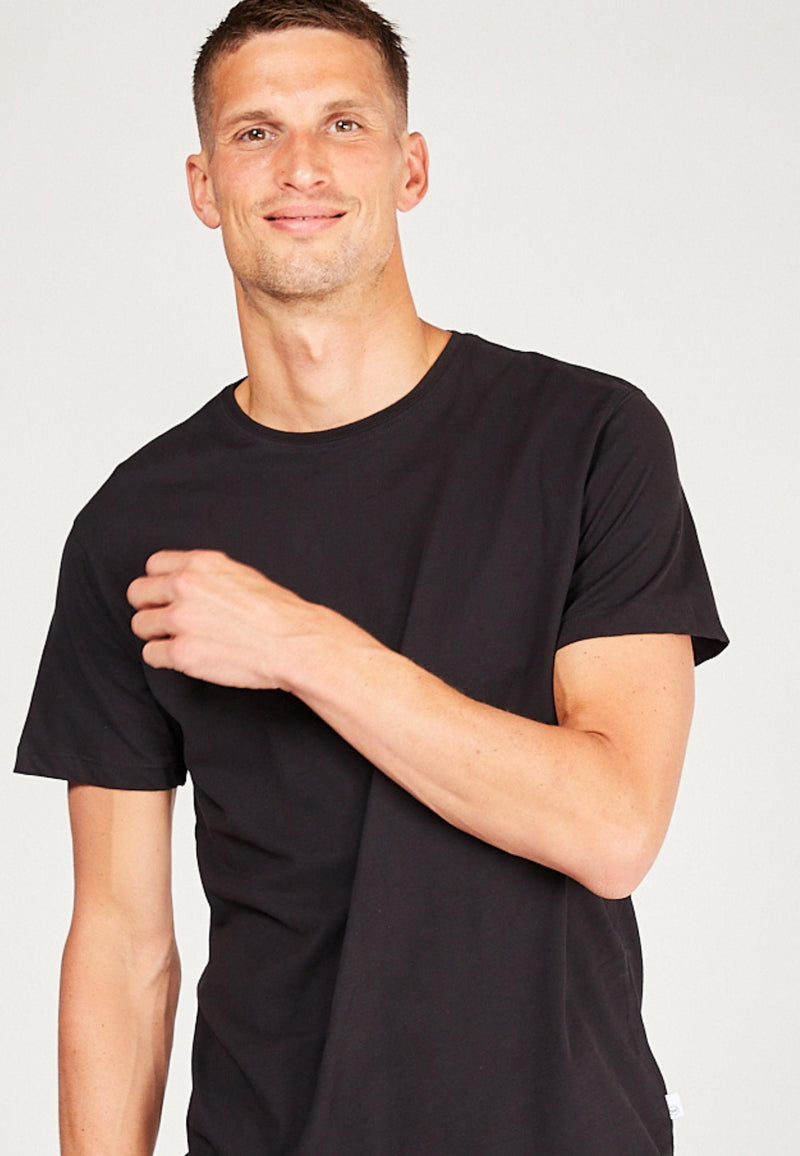 Kronstadt Basic t-shirt lavet af bomuld Tee Black