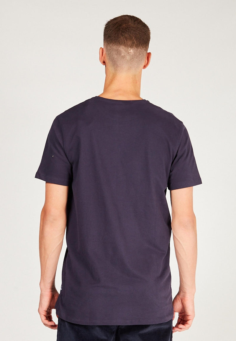 Kronstadt Basic t-shirt lavet af bomuld Tee Blue