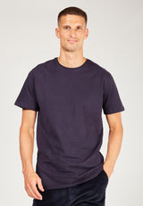 Kronstadt Basic t-shirt lavet af bomuld Tee Blue