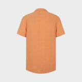 Kronstadt Cuba Muslin S/S bomuldsskjorte Shirts S/S Papaya