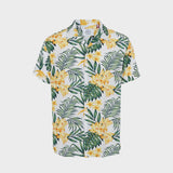 Kronstadt Cuba Tropical S/S rayonskjorte Shirts S/S Yellow