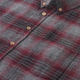 Kronstadt Dean 11 ternet skovmandsskjorte Shirts L/S Dark Grey / Red