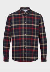 Kronstadt Dean Check Gr.40 bomuldsskjorte Shirts L/S Claret Red