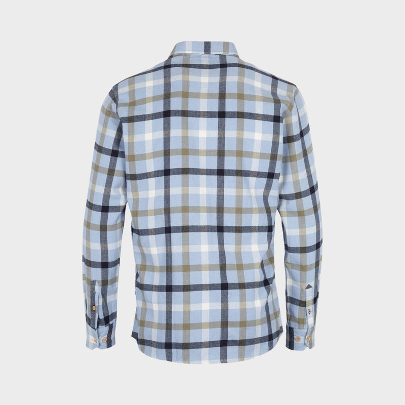 Kronstadt Dean Check Gr.40 bomuldsskjorte Shirts L/S Light blue