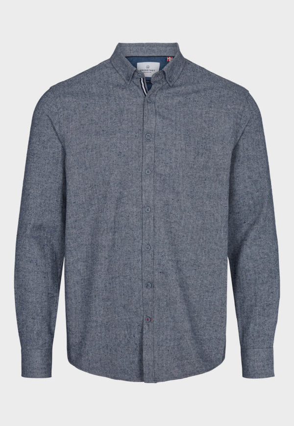 Kronstadt Dean Diego bomuldsskjorte Shirts L/S Dark grey