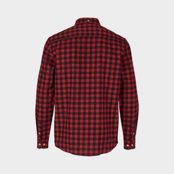 Kronstadt Johan Check Gr.18  langærmet skjorte Shirts L/S Red