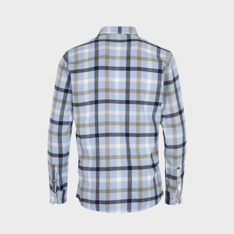 Kronstadt Johan Check Gr. 40 bomuldsskjorte Shirts L/S Light blue