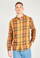 Kronstadt Johan Flannel Check 29 bomuldsskjorte Shirts L/S Orange Check