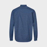 Kronstadt Johan Herringbone skovmandsskjorte Shirts L/S Blue