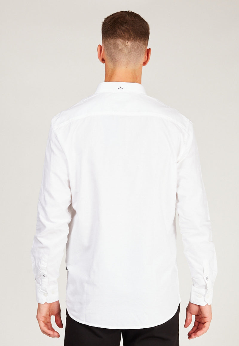 Kronstadt Johan Oxford bomuldsskjorte Shirts L/S White