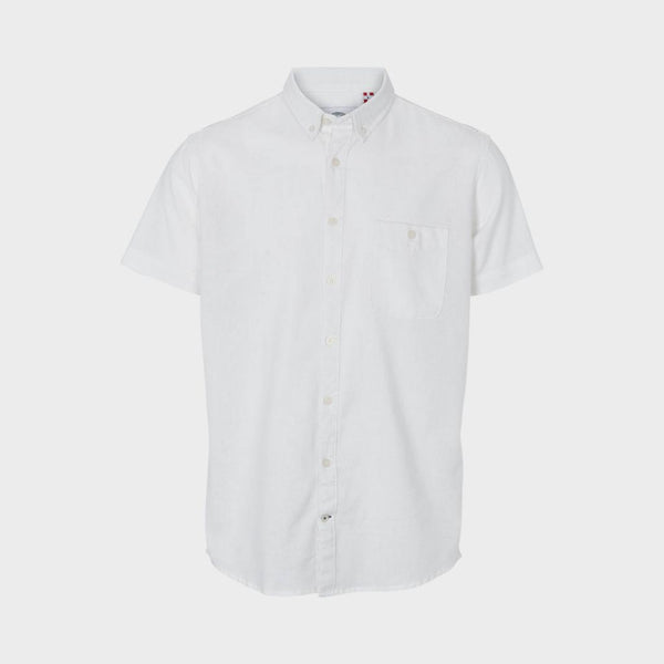 Kronstadt Johan S/S hørskjorte Shirts S/S Off White