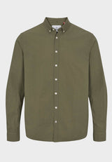 Kronstadt Johan Seersucker bomuldsskjorte Shirts L/S Moss/Moss