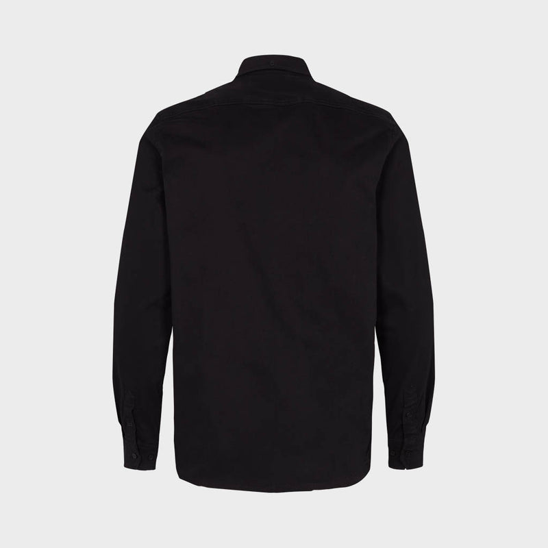 Kronstadt Johan Twill bomuldsskjorte Shirts L/S Black