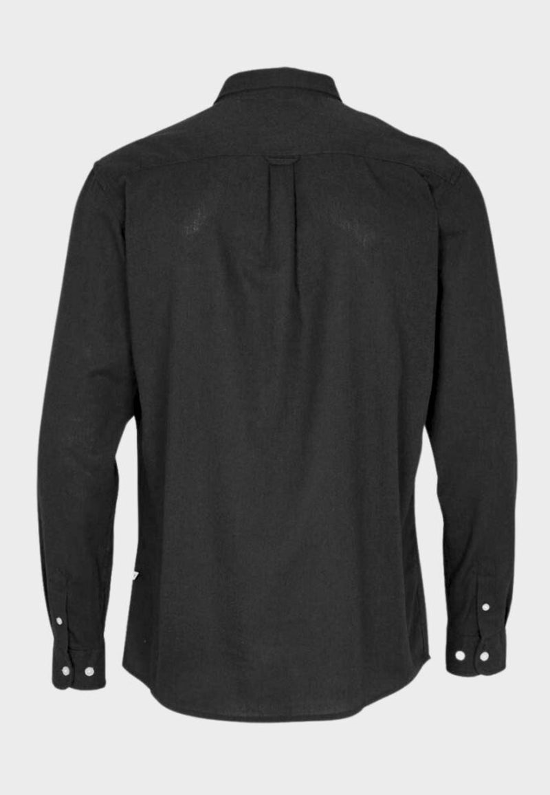 Kronstadt Johan hørskjorte Shirts L/S Black