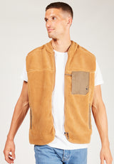 Kronstadt Kayson Teddy vest Outerwear Light Tobacco
