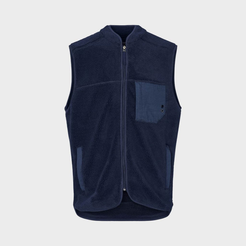 Kronstadt Kayson Teddy vest Outerwear Navy
