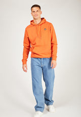 Kronstadt Lars hoodie af økologisk bomuld og genanvendt polyester. Sweat Burned Orange