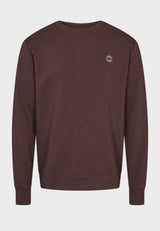 Kronstadt Lars sweatshirt af økologisk bomuld og genanvendt polyester Sweat Brown
