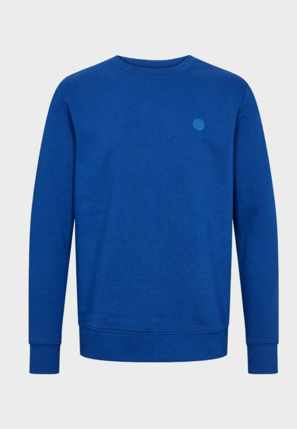 Kronstadt Lars sweatshirt af økologisk bomuld og genanvendt polyester Sweat Cobalt