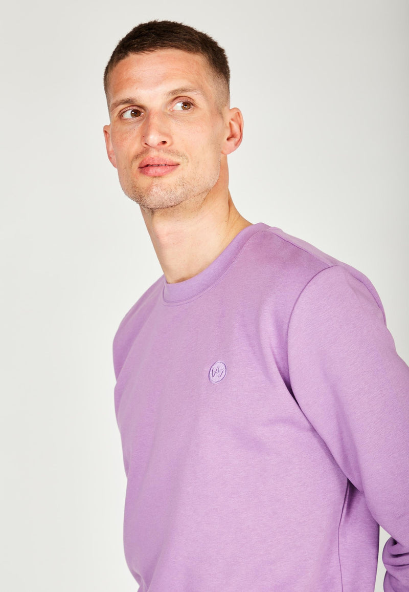 Kronstadt Lars sweatshirt af økologisk bomuld og genanvendt polyester Sweat Lavender