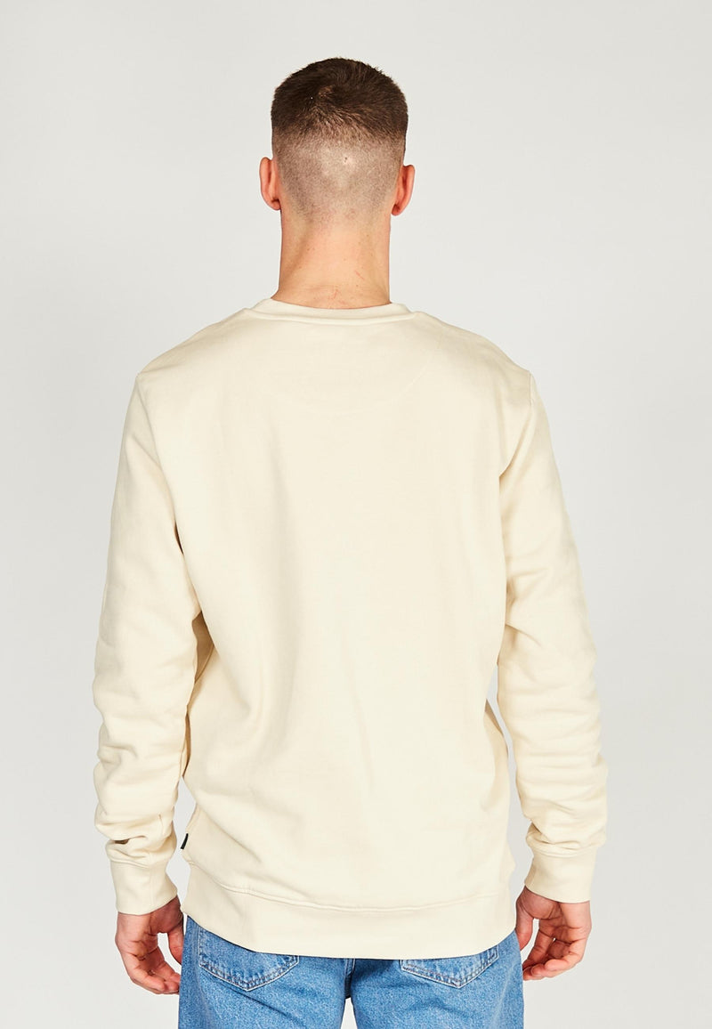 Kronstadt Lars sweatshirt af økologisk bomuld og genanvendt polyester Sweat Off White