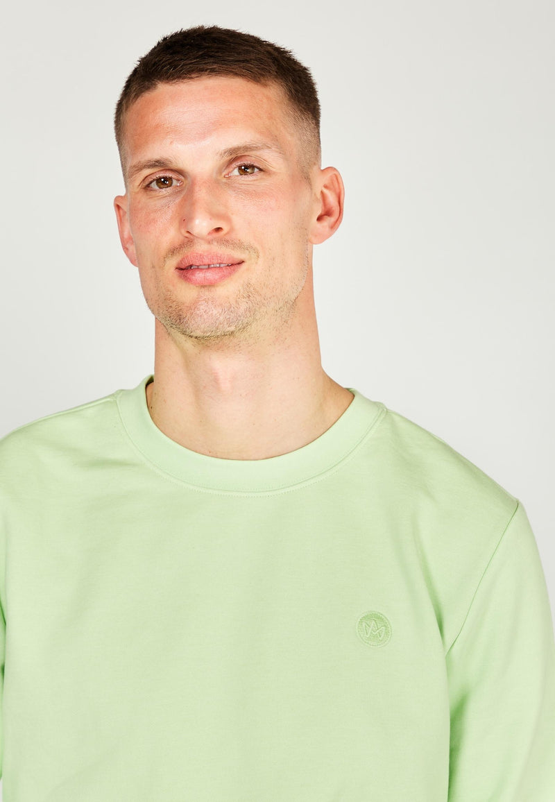Kronstadt Lars sweatshirt af økologisk bomuld og genanvendt polyester Sweat Paradise Green