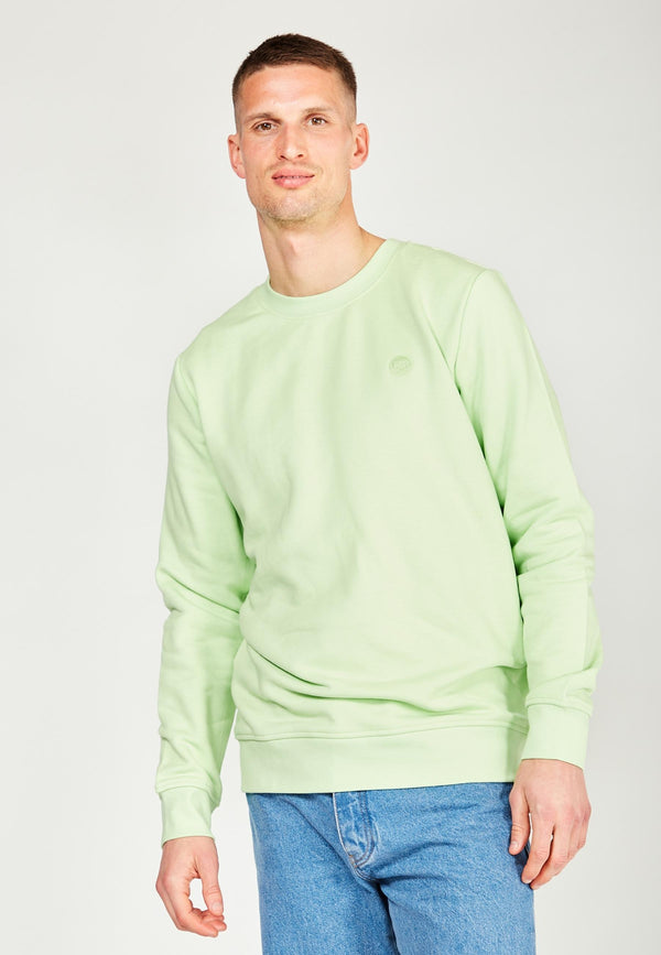 Kronstadt Lars sweatshirt af økologisk bomuld og genanvendt polyester Sweat Paradise Green