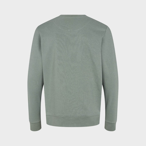 Kronstadt Lars sweatshirt af økologisk bomuld og genanvendt polyester Sweat Petrol