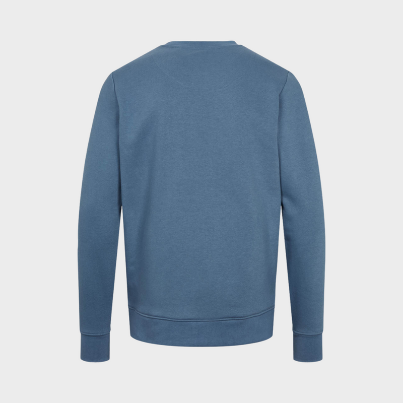 Kronstadt Lars sweatshirt af økologisk bomuld og genanvendt polyester Sweat Sea Blue