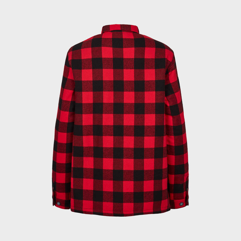 Kronstadt Kids Ramon Flannel check 12 quilt overshirt Overshirts Red / Black