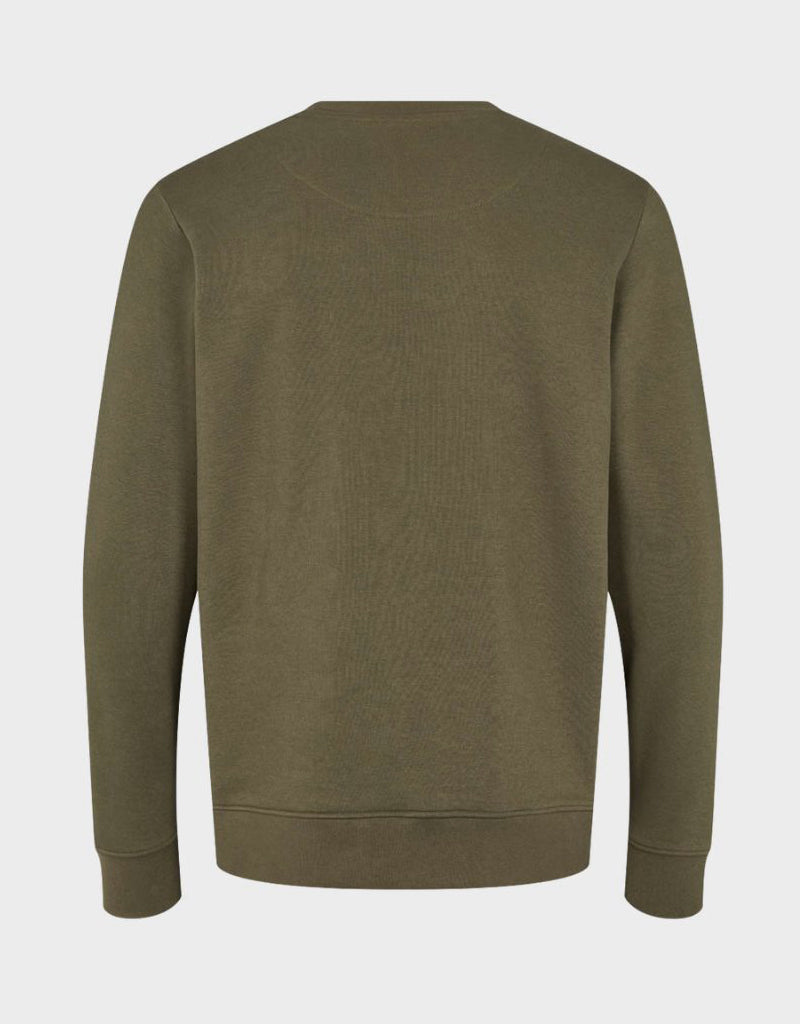 Kronstadt Sweatshirt af økologisk bomuld og genanvendt polyester med print. Sweat Army