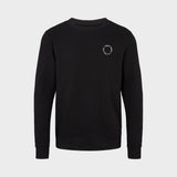 Kronstadt Sweatshirt af økologisk bomuld og genanvendt polyester med print. Sweat Black
