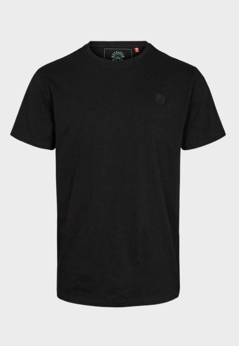 Kronstadt Timmi t-shirt af økologisk bomuld og genanvendt polyester. Tee Black