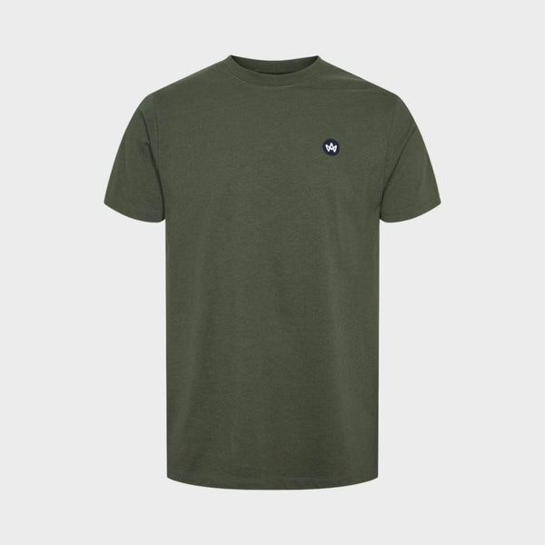 Kronstadt Timmi t-shirt af økologisk bomuld og genanvendt polyester. Tee Bottle Green