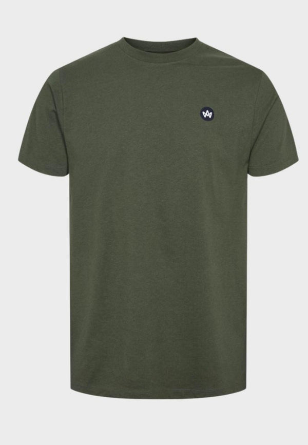 Kronstadt Timmi t-shirt af økologisk bomuld og genanvendt polyester. Tee Bottle Green