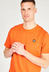 Kronstadt Timmi t-shirt af økologisk bomuld og genanvendt polyester. Tee Burned Orange