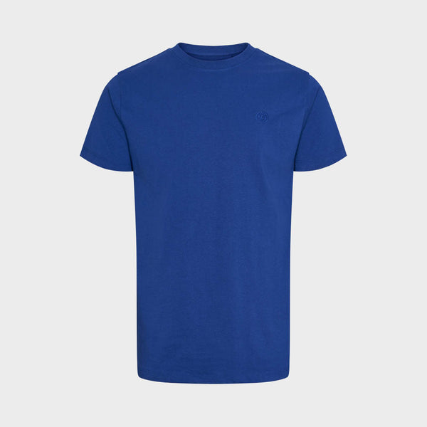 Kronstadt Timmi t-shirt af økologisk bomuld og genanvendt polyester. Tee Cobalt