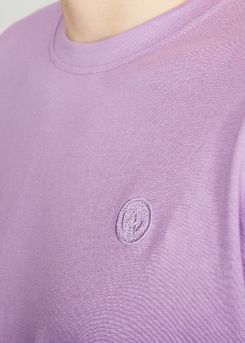 Kronstadt Timmi t-shirt af økologisk bomuld og genanvendt polyester. Tee Lavender