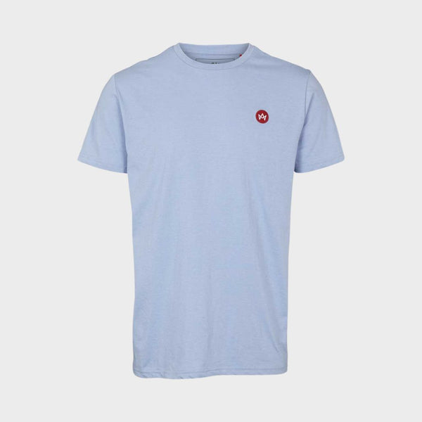 Kronstadt Timmi t-shirt af økologisk bomuld og genanvendt polyester. Tee Light blue