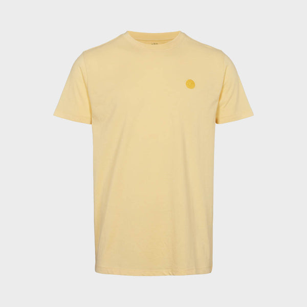 Kronstadt Timmi t-shirt af økologisk bomuld og genanvendt polyester. Tee Light yellow