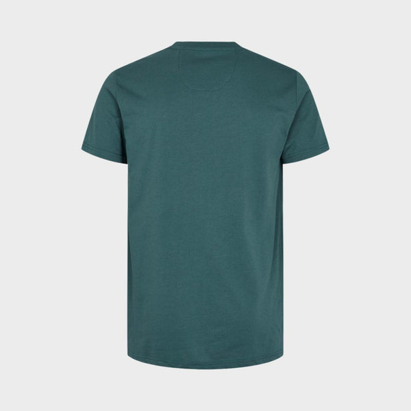 Kronstadt Timmi t-shirt af økologisk bomuld og genanvendt polyester. Tee Mallard Green