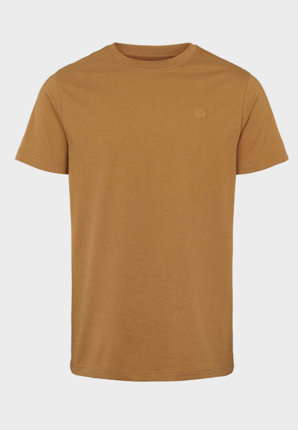 Kronstadt Timmi t-shirt af økologisk bomuld og genanvendt polyester. Tee Olive Gold