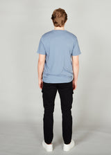 Kronstadt Timmi t-shirt af økologisk bomuld og genanvendt polyester. Tee Sea Blue