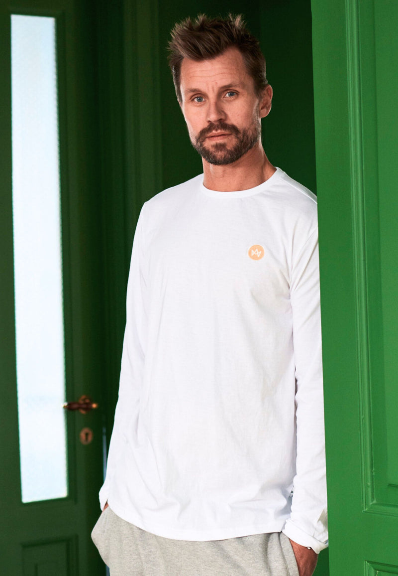 Kronstadt Timmi t-shirt af økologisk bomuld og genanvendt polyester. Tee White