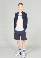 Kronstadt Kids Jacob Kids zip cardigan Knitwear - kids Navy / Orange