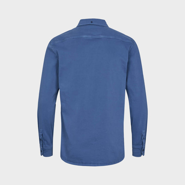 Kronstadt Johan Twill bomuldsskjorte Shirts L/S Dutch Blue