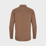 Kronstadt Johan Twill bomuldsskjorte Shirts L/S Sepia tint brown